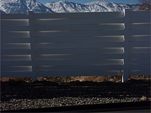 Basket Weave 6'tall Vinyl Fence
