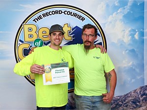 Ben & Cody at the 2021 Record Courier Best Of Award Ceremony