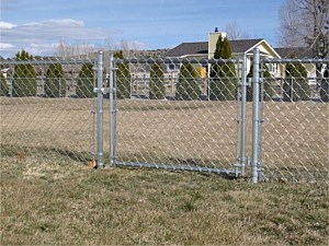 Small Chain Link Dog Run 1