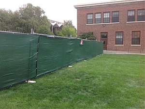 Temporary Fence with Shade Cloth 2