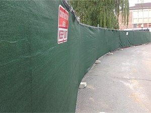 Clothed Rental Fence