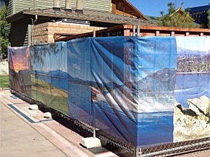 Shade Clothed Temporary Fence 1