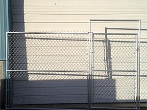 Custom Dog Kennel Panel w/ a Walk Gate