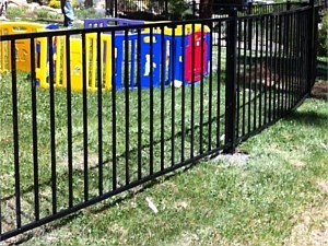Curved Iron Fence