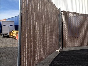 Tan Slat-master Temporary Fence 3