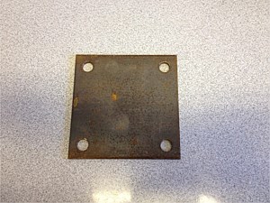4"sq Plate