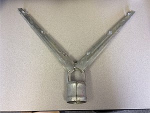 Non-adjustable 3-strand Double Barb-arm