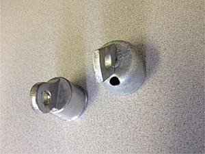 Rail Ends- pressed steel or aluminum 
