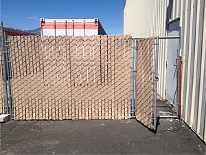 Slatted Rental Fence