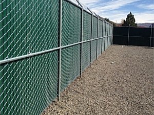 Green Privacy Slat-master Fence
