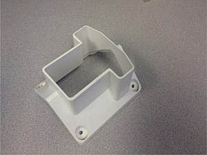 Vinyl Corner Wall Mount for Alzar Rails