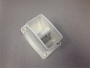 Adjustable Vinyl Wall Mount- 2" x 3.5" 1