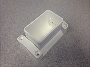 Adjustable Vinyl Wall Mount- 2" x 3.5" 2