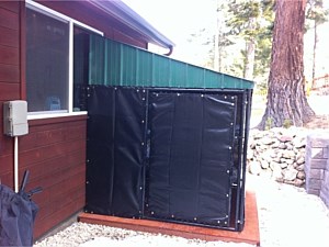 Custom Dog Kennel with Shade Cloth