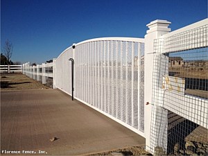 Arched Iron Double Drive Gate 1