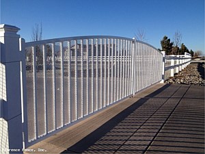 Arched Iron Double Drive Gate 2