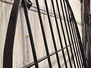 Arched Steel Frame Gate- Black Powder-Coated 2