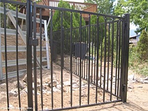 Iron Regal Black Iron Walk Gate System