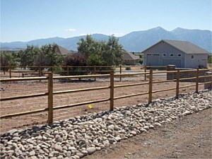 Lodge-pole 3rail Fence 1