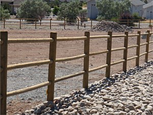 Lodge-pole 3rail Fence 2