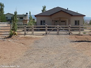 3rail Almond Double Drive Gate System