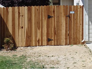 Redwood Dog Eared Fence 2