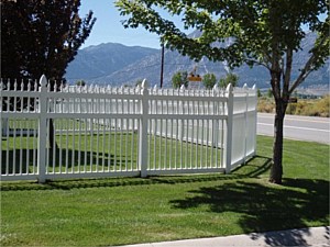 Ornamental Style Picket Vinyl Fence