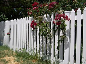 Picket Vinyl Fence 1
