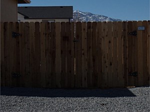 Redwood Double Drive Gate System