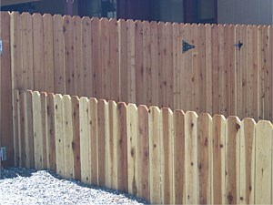 Redwood Dog Eared Fence 3