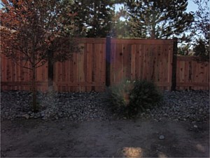 Redwood Privacy Style Fence 1