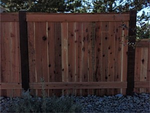 Redwood Privacy Style Fence 2