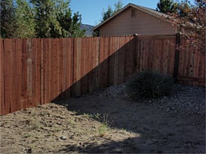 Redwood Dog Eared Fence 4