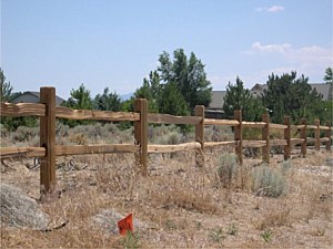 Split-rail 2rail Fence 3