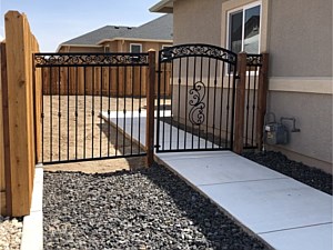 Arched Gate with Scroll Work 2