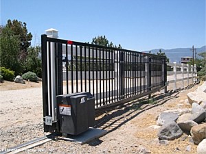 Iron Black Automated Slide Gate System7