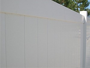 Privacy White Vinyl Fence 2
