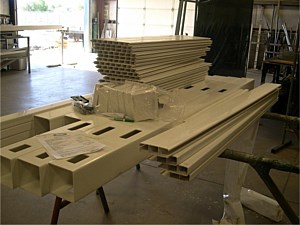 Vinyl Fence Materials Fabricated & Ready to Go!